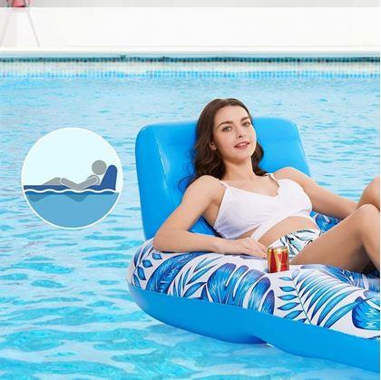 Obrázek z Nafukovací křeslo do vody s držáky na nápoje