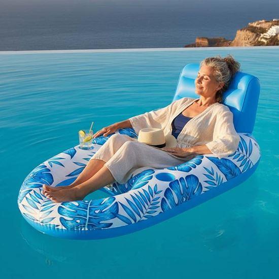 Obrázek z Nafukovací křeslo do vody s držáky na nápoje