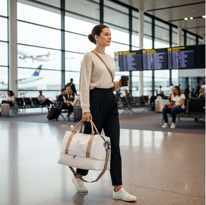 Obrázek z Cestovní taška s dvojitým dnem 60 cm