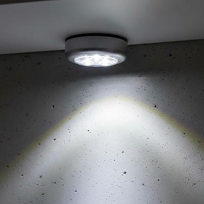 Obrázek Samolepící lampička 3 LED stříbrná