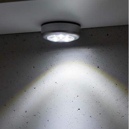 Obrázek z Samolepící lampička 3 LED stříbrná