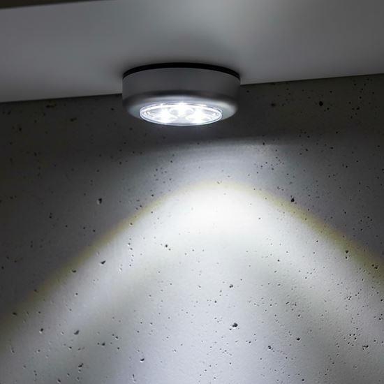 Obrázek z Samolepící lampička 3 LED stříbrná