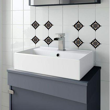 Obrázek z Nálepky na obklady - 20 ks - černožluté