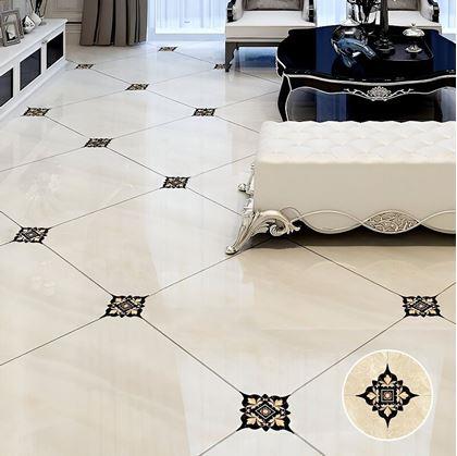 Obrázek z Nálepky na obklady - 20 ks - černožluté