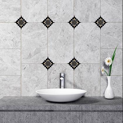 Obrázek z Nálepky na obklady - 20 ks - černožluté