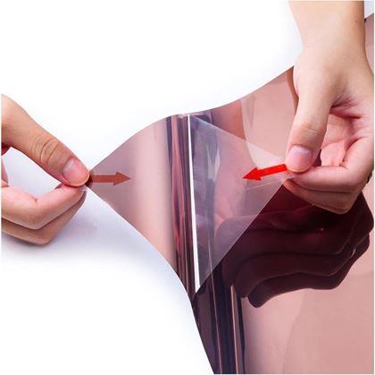 Obrázek z Zrcadlová fólie na okna 200 cm - bronzová