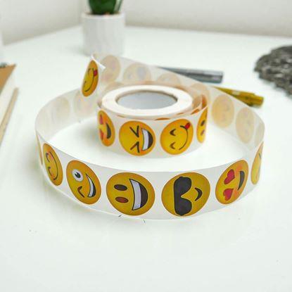 Obrázek Samolepky emotikony 500 ks