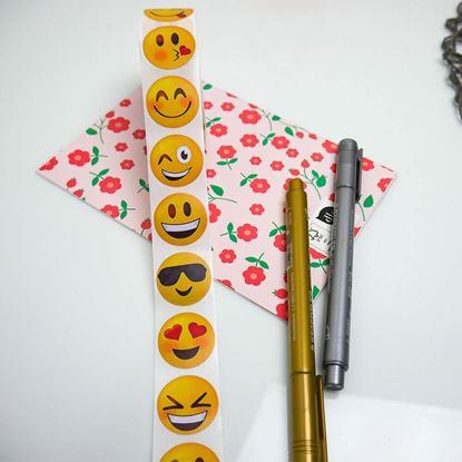 Obrázek Samolepky emotikony 500 ks