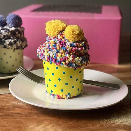 Obrázek z Ponožky v dárkovém balení - růžový cupcake