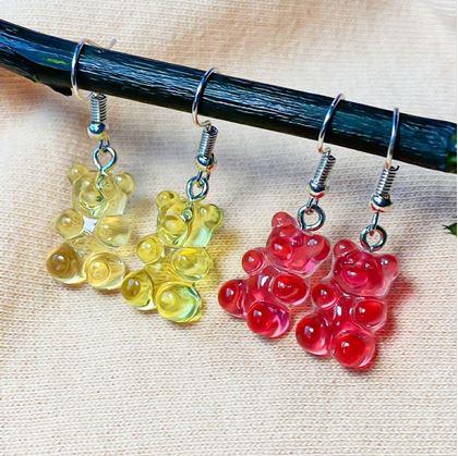 Obrázek z Náušnice gumoví medvídci - žluté