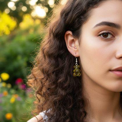 Obrázek z Náušnice gumoví medvídci - žluté