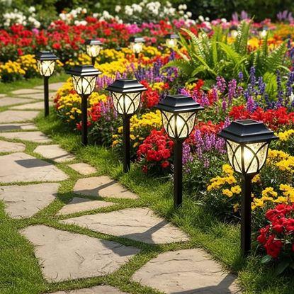 Obrázek 2 ks LED solární lampa na zahradu