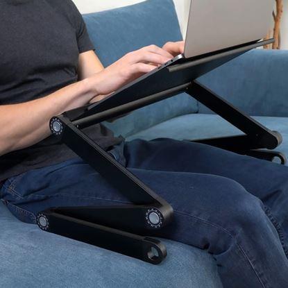 Obrázek Přenosný polohovací stolek na notebook s větracími štěrbinami