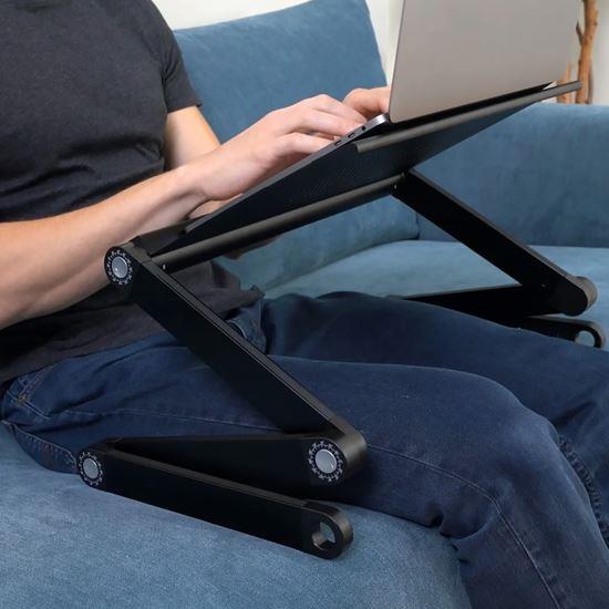 Obrázek z Přenosný polohovací stolek na notebook s větracími štěrbinami