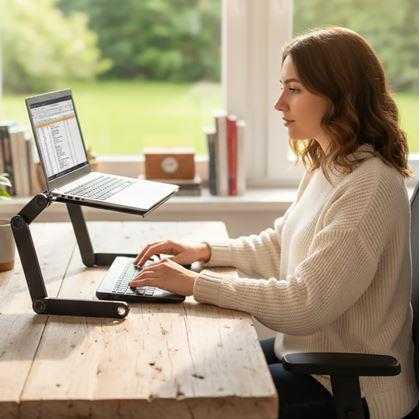 Obrázek z Přenosný polohovací stolek na notebook s větracími štěrbinami