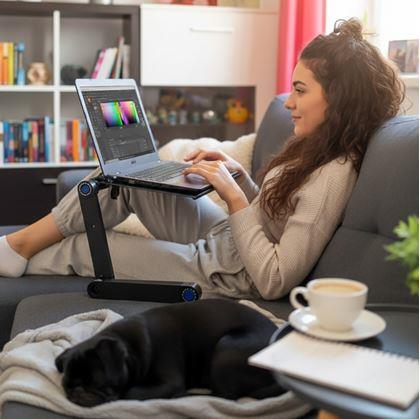 Obrázek z Přenosný polohovací stolek na notebook s větracími štěrbinami