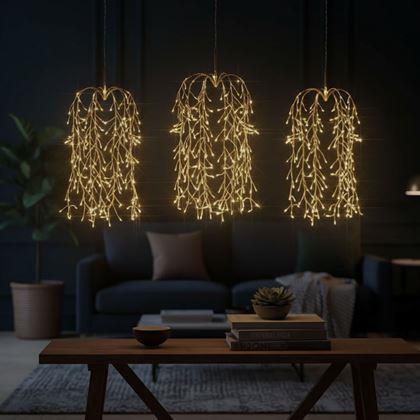 Obrázek z LED závěsná světýlka s vrbovými větvičkami a USB napájením