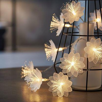 Obrázek LED světelný řetěz - květy