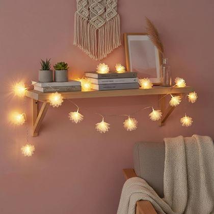 Obrázek z LED světelný řetěz - květy
