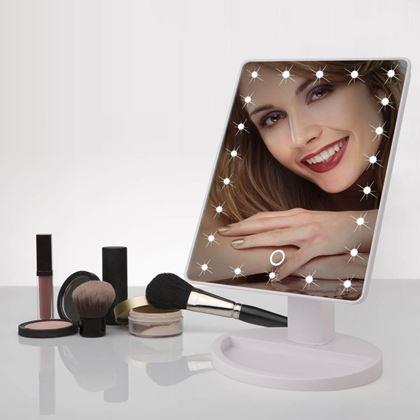 Obrázek z Kosmetické zvětšovací zrcátko 22 LED diod