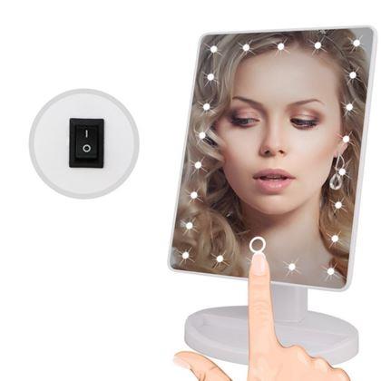 Obrázek z Kosmetické zvětšovací zrcátko 22 LED diod