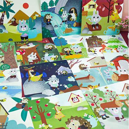 Obrázek z Didaktická hra se zvířátky - Prostorové vnímání