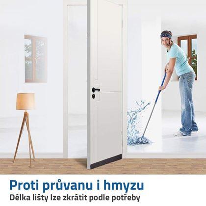 Obrázek z Lišta ke dveřím - hnědá