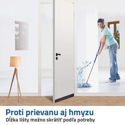 Obrázek z Lišta ke dveřím - hnědá