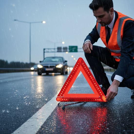 Obrázek z Výstražný trojúhelník s LED osvětlením