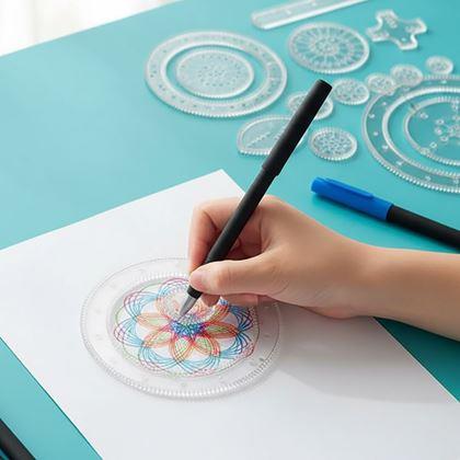 Obrázek z Sada kreslicích šablon - spirograf