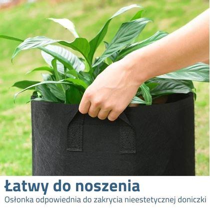 Obrázek z Textilní květináč - průměr 30 cm
