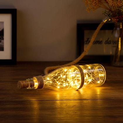 Obrázek z LED světelný řetěz do lahve s korkem 2 m