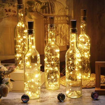 Obrázek LED světelný řetěz do lahve s korkem 2 m