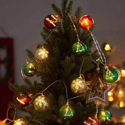 Obrázek z LED světelný řetěz - vánoční ozdoby