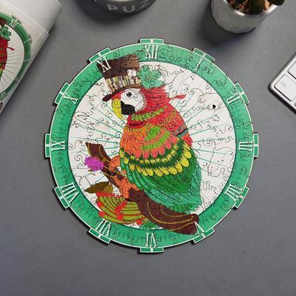 Obrázek z Dřevěné zvířecí puzzle - papoušek