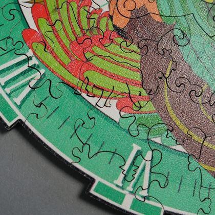 Obrázek z Dřevěné zvířecí puzzle - papoušek