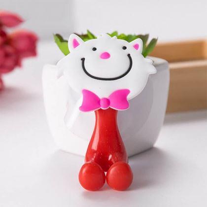 Obrázek z Dětský držák na zubní kartáček - kočička