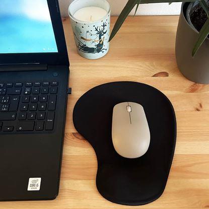 Obrázek Ergonomická podložka pod myš - černá