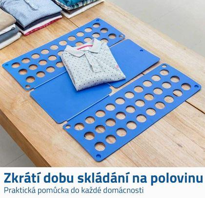 Obrázek z Deska na rychloskládání oblečení - modrá