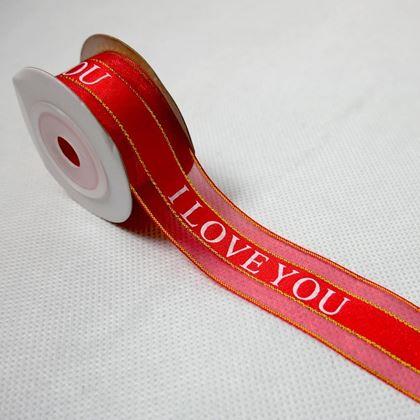 Obrázek z Dekorativní stuha - I love you