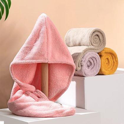 Obrázek z Rychleschnoucí turban na hlavu - růžový