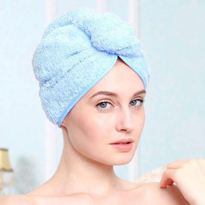 Obrázek z Rychleschnoucí turban na hlavu - modrý