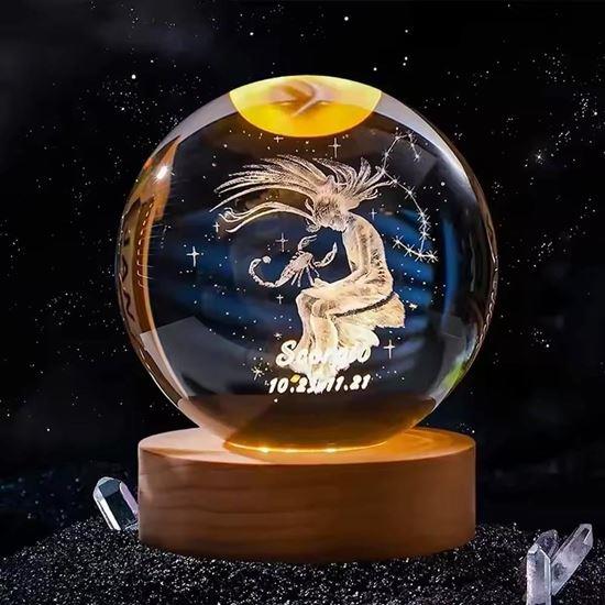 Obrázek z LED svítící koule znamení - Štír