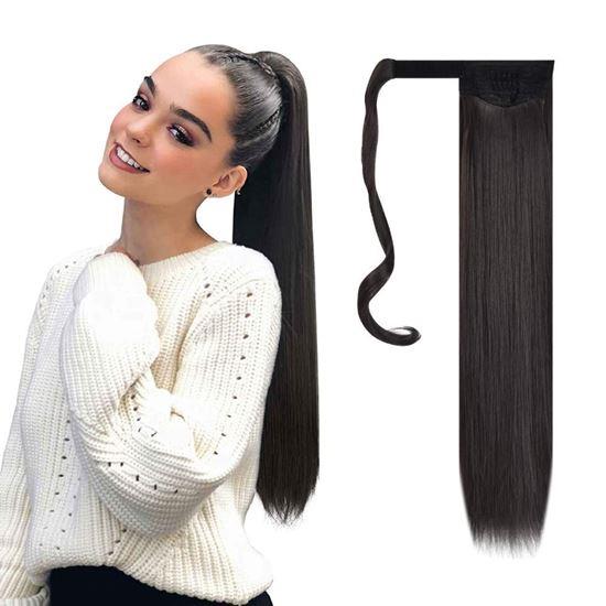 Obrázek z Příčesek do vlasů culík - tmavě hnědá