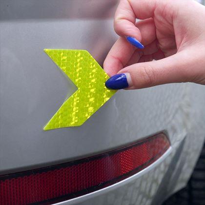 Obrázek z Samolepky na auto - šipky - žluté