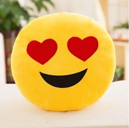 Obrázek z Emoji polštář - zamilovaný