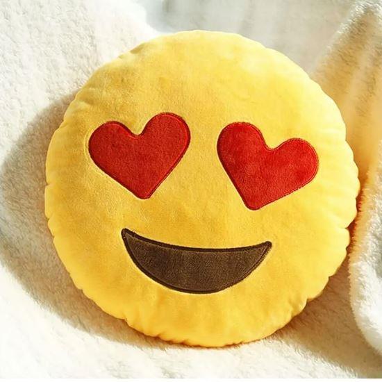 Obrázek z Emoji polštář - zamilovaný