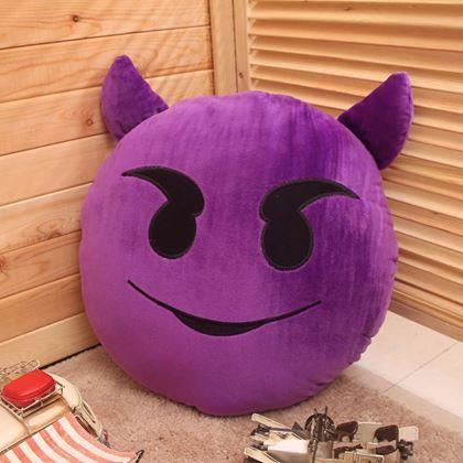 Obrázek z Emoji polštář - ďáblík