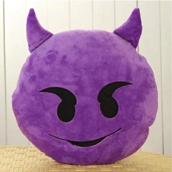 Obrázek z Emoji polštář - ďáblík
