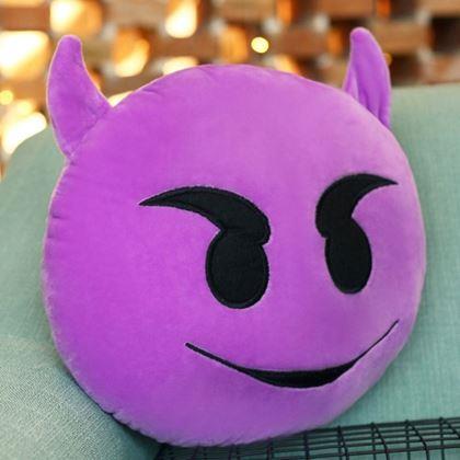 Obrázek z Emoji polštář - ďáblík